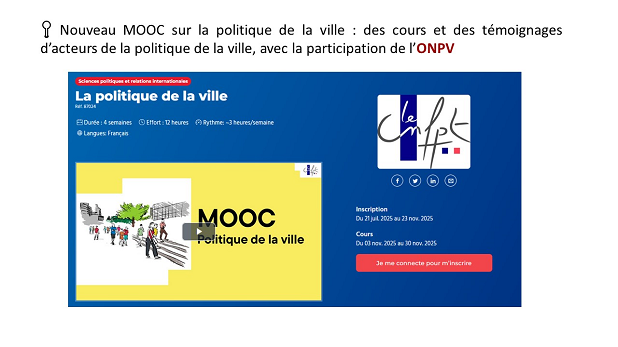 MOOC Politique de la ville du CNFPT